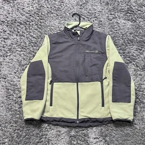 Free Country Womens Jacket Large Fleece Sweater Pocket Zip Up Collar Light Green - Picture 1 of 9