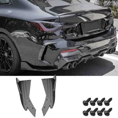 For BMW 4 Series G22 G23 F32 F36 Carbon Rear Bumper Spats Diffuser Canards Lip Foto 1 de 4