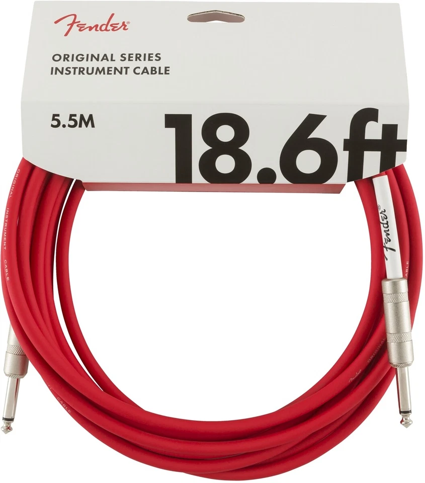 Cable de Instrumento Original Fender Serie Original, 18.6', Rojo Fiesta Foto 1 de 1
