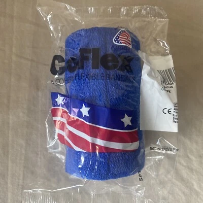 Co-Flex Bandage - 4” X 5 yards - Blue - Image 1 of 2