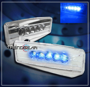 UNIVERSAL BLUE LED SIGNAL SIDE MARKER LIGHTS LINCOLN LS CLS500 ML350 S420 S450