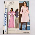 Haut robe vintage McCall's motif 5170 Misses Marlo's taille 12 grand collier 1976