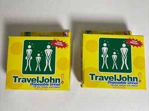 Travel John Disposable Urinal 2 Boxes 3 Per Box Men Women Children - Picture 1 of 7