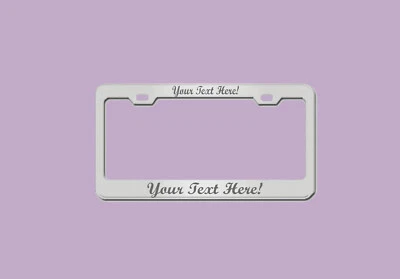 ENGRAVED Metal License Plate Frame - Built for Adventure - Image 1 of 4