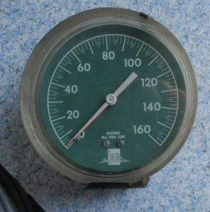 SALEM LOCOMOTIVE AIR GAUGE  795-160 - Picture 1 of 13