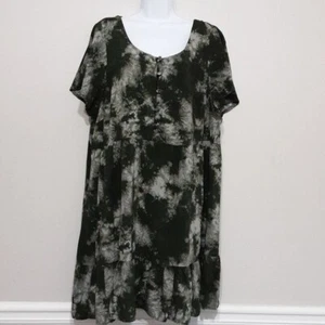 Vintage Passport women casual mini tie dye dress babydoll vacation beach 3X Y2K - Picture 1 of 6