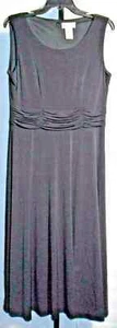 Draper's & Damon's Black Ruched Waist Semi-Formal Dress Size 12 - Picture 1 of 2