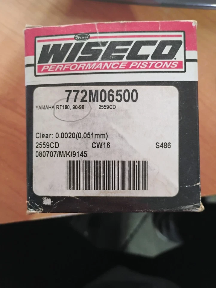 Kit Pistón Wiseco 772M06500, Yamaha RT180, 90-98 Foto 1 de 1