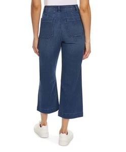 Jessica Simpson Women's High Rise Crop Wide Leg Jean - Picture 1 of 3