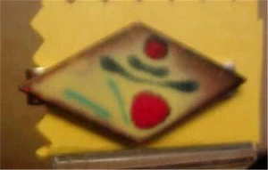 Tie Bar-Hand Crafted Enamel on Copper-1950's Vintage    8916 - Picture 1 of 2