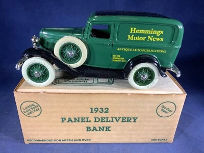 Y4-20 ERTL МАСШТАБ 1:25 ЛИТАЯ БАНКА -1932 ПАНЕЛЬ ГРУЗОВИК - HEMMINGS MOTOR NEWS - Изображение 1 из 4
