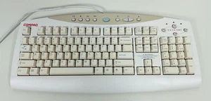 Vintage Compaq Presario Keyboard SK-2700 GYUR79SK Wired Beige PS/2 - Tested - Picture 1 of 7