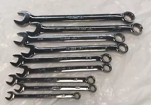 SNAP-ON TOOLS OEX709B 9 PIECE SAE COMBINATION WRENCH SET 3/8 TO 7/8 - Picture 1 of 5