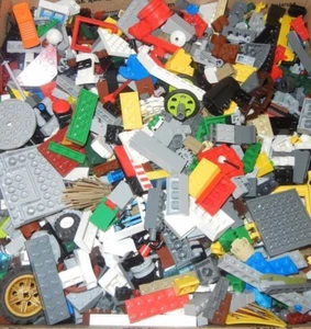 Lote de más de 8 libras a granel genuinas piezas de ladrillos reales piezas envío gratuito (#8) - Imagen 1 de 3