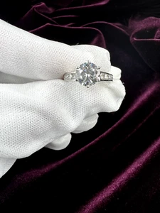 GIA Certified White Gold Engagement Ring 1.51 Carat H VS2 Round Natural Diamond - Picture 1 of 7