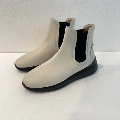 Botas Chelsea AQUATALIA Cristiana Cuero Blancas Impermeables Talla 11 Nuevas Foto 1 de 4