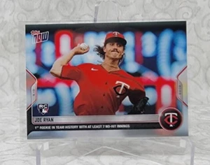 2022 TOPPS NOW #896 JOE RYAN TWINS 1ST ROOKIE IN TEAM HISTORY 7+ NO HIT INNINGS - Picture 1 of 2