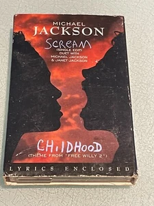 Michael Jackson - Scream / Childhood - Cassette Tape Single - 1995 Epic/MJJ - Picture 1 of 5
