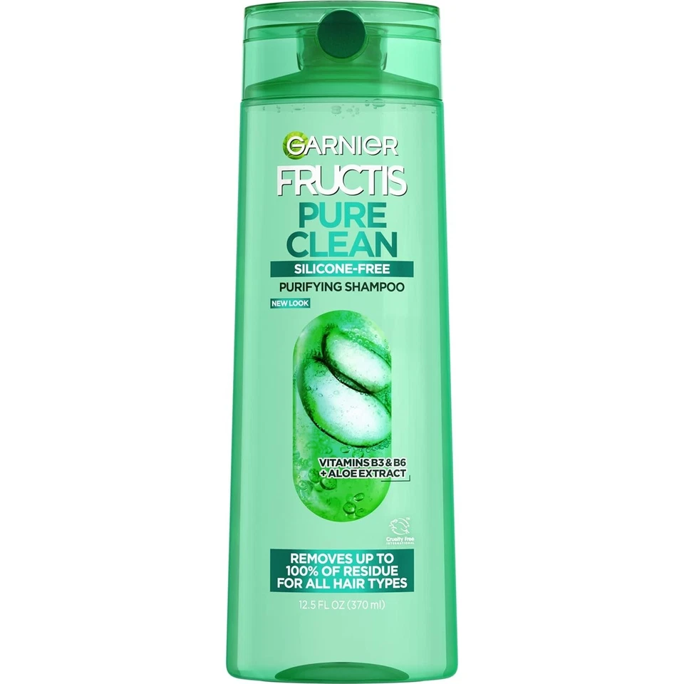 Garnier Fructis Pure Clean Purifying Shampoo, Silicone-Free, 12.5 Fl Oz - Image 1 of 4