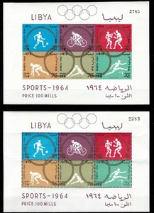 Libya 1964 ☀ Summer Olympic Games Tokyo MSS set ☀ MNH** - Picture 1 of 1