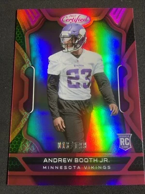 2022 Certified Rookies Mirror Pink /199 Andrew Booth Jr #146 Rookie RC - Image 1 of 4