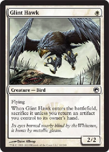 GLINT HAWK X4 4 4X Scars of Mirrodin MTG Magic the Gathering Cards DJMagic - Image 1 of 1