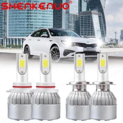 Kit combinado de bombillas LED de haz alto/bajo 6000K para Kia Optima 2003-2018 Foto 1 de 4