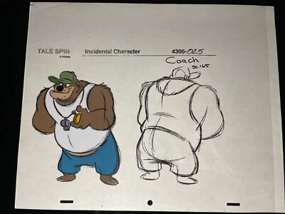 TALE SPIN Animación Celdas Modelo Cel WALT DISNEY Producción Arte De Colección Dibujos Animados I18 Foto 1 de 2