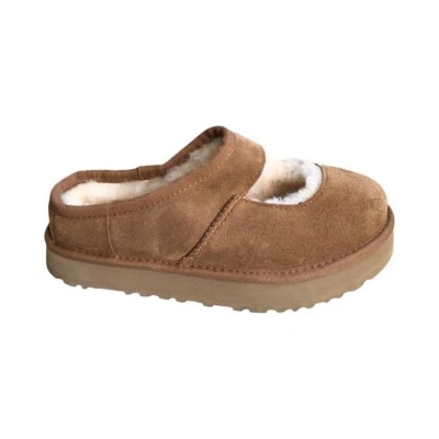 UGG Kid's Bea Mary Jane каштана замши поскользнуться туфли 1166552K - Изображение 1 из 4