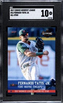 2017 Fernando Tatis Jr. RC Midwest All Star Minor League SGC Gem Mint 10 Rookie - Image 1 of 3