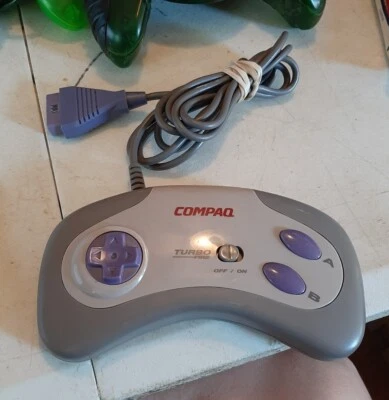 Vintage COMPAQ TURBO FIRE Model W191C1 Video Game Controller - Image 1 of 4