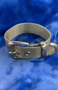 Ralph Lauren Vintage Sterling Silver Mesh Belt Bracelet - Picture 1 of 3