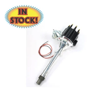Pertronix D100710 -Flame Thrower Distributor for Chevy SB/BB V/Adv Black MaleCap - Picture 1 of 3