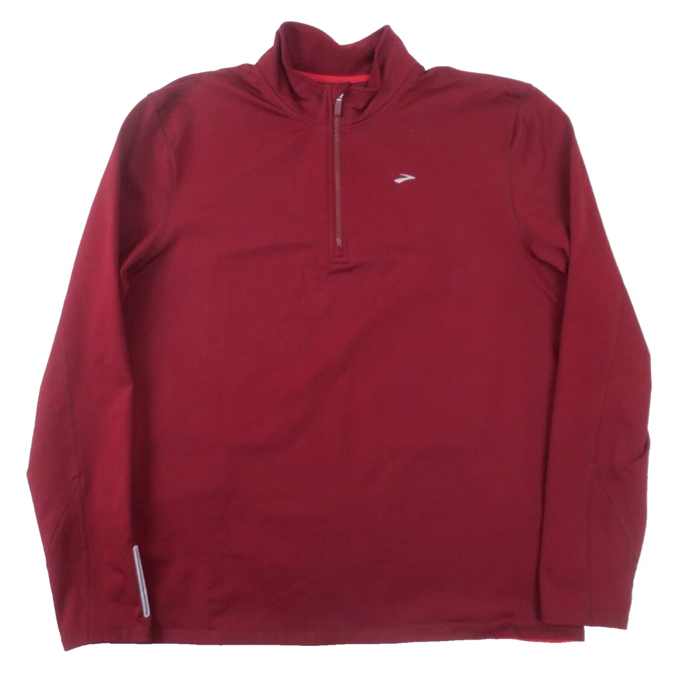 Camiseta de running Brooks para hombre XXL roja 1/2 cremallera tablero equilibrio tecnología polar pulóver Foto 1 de 4