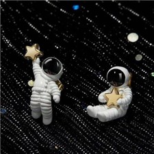 Amosfun 1 Pair Ear Jewelry Decor Pearl Earring Exaggerated C Shape Dangle Earrings Earbob Stud Earring Eardrop for Lady Women