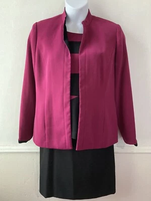 Studio 1 размер 12 3 шт. Blazer куртка юбка бак фиолетовый черный j282 - Изображение 1 из 4