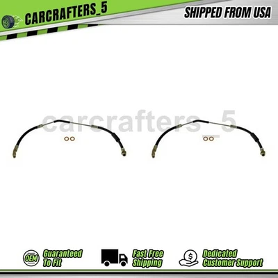 2 mangueiras hidráulicas de freio dianteiro para 2003 2004 2005 Land Rover Range Rover 4.4L - Imagem 1 de 4