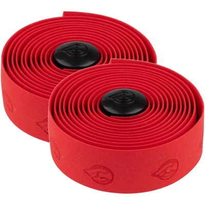 Cinelli Cork Ribbon Handlebar Tape Bundle with Plugs Red Cork Bike Bar Tape for - Image 1 of 2