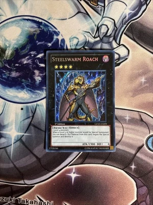 (YL) Yugioh Steelswarm Roach - GENF-EN099 - Secret Rare - 1st Edition - LP - Image 1 of 4