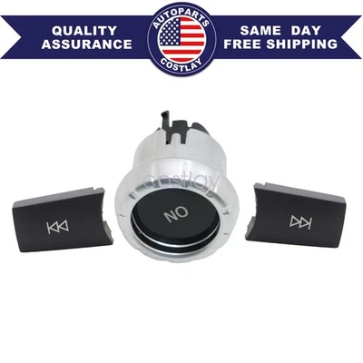 Kit de cubierta de botón de control de audio CD para Mercedes-Benz W212 Clase E 2009-2015 Foto 1 de 4