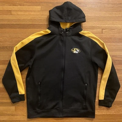 Sudadera con Capucha Missouri Tigers Para Hombres XL Negra NCAA Fútbol Universitario Coliseo Cremallera Completa Foto 1 de 4