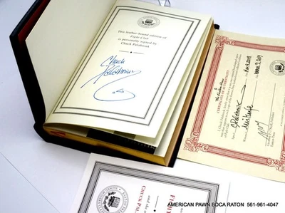 CHUCK PALAHNIUK: Fight Club, Signed Leather-Bound Edition W/COA Easton Press - Image 1 of 4