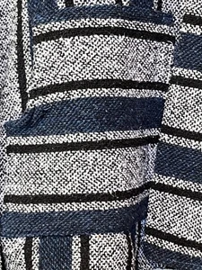 Baja Joe Sudadera con Capucha Para Hombres XXL Extra Grande Mexicana Boho Tejida Surfista Patinador Negra  - Imagen 1 de 3