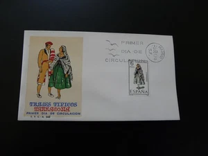 FDC Spain 1970 folklore textile traditional costume Tarragona (2) - Picture 1 of 1