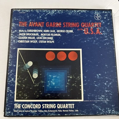 Concord String Quartet-Avant-Garde... In USA 3xVinyl LP Vox Box Cage Crumb Wolff - Image 1 of 4