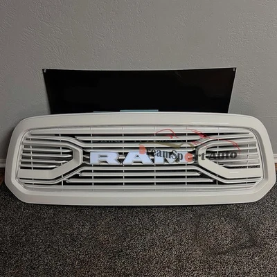 Parrilla blanca para Dodge Ram 1500 2013-2018 2016 parrilla delantera Big Horn con letras Foto 1 de 4