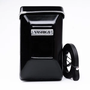 *MINT* Black Hard Leather Case for Yashica Mat-124G TLR 12 Camera Japan Eveready - Picture 1 of 9