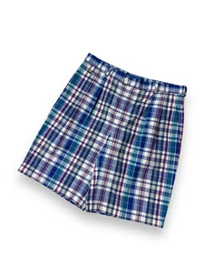 Pantalones Cortos Vintage Años 80’s Lacoste Chemise Cuadros Retro Hecho en Francia Hombre’s Talla M - Imagen 1 de 15
