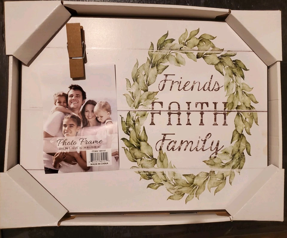 Marco de fotos corona de fotos de granja amigos fe familia 11 x 14 decoración de pared Foto 1 de 4
