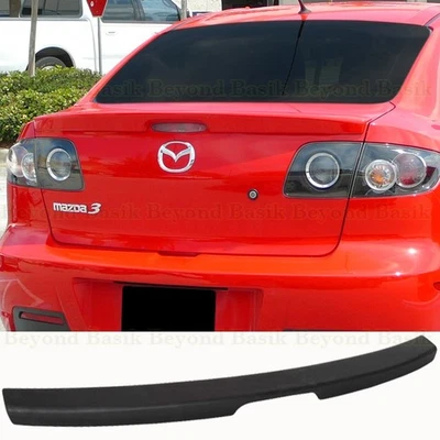 Mazda 3 2004 2005 2006 2007 2008 2009 estilo de fábrica alerón labial imprimación de ala Foto 1 de 4